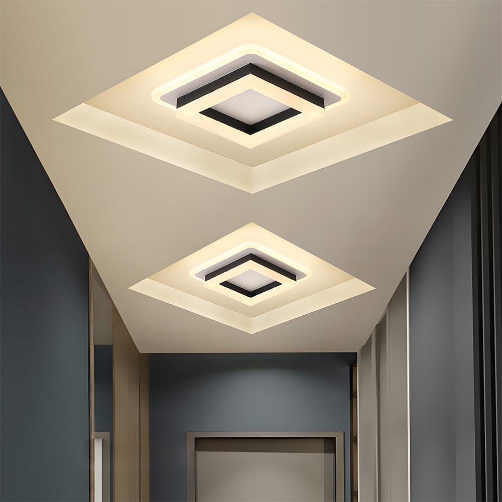 Modern fyrkantig LED taklampa bild 9
