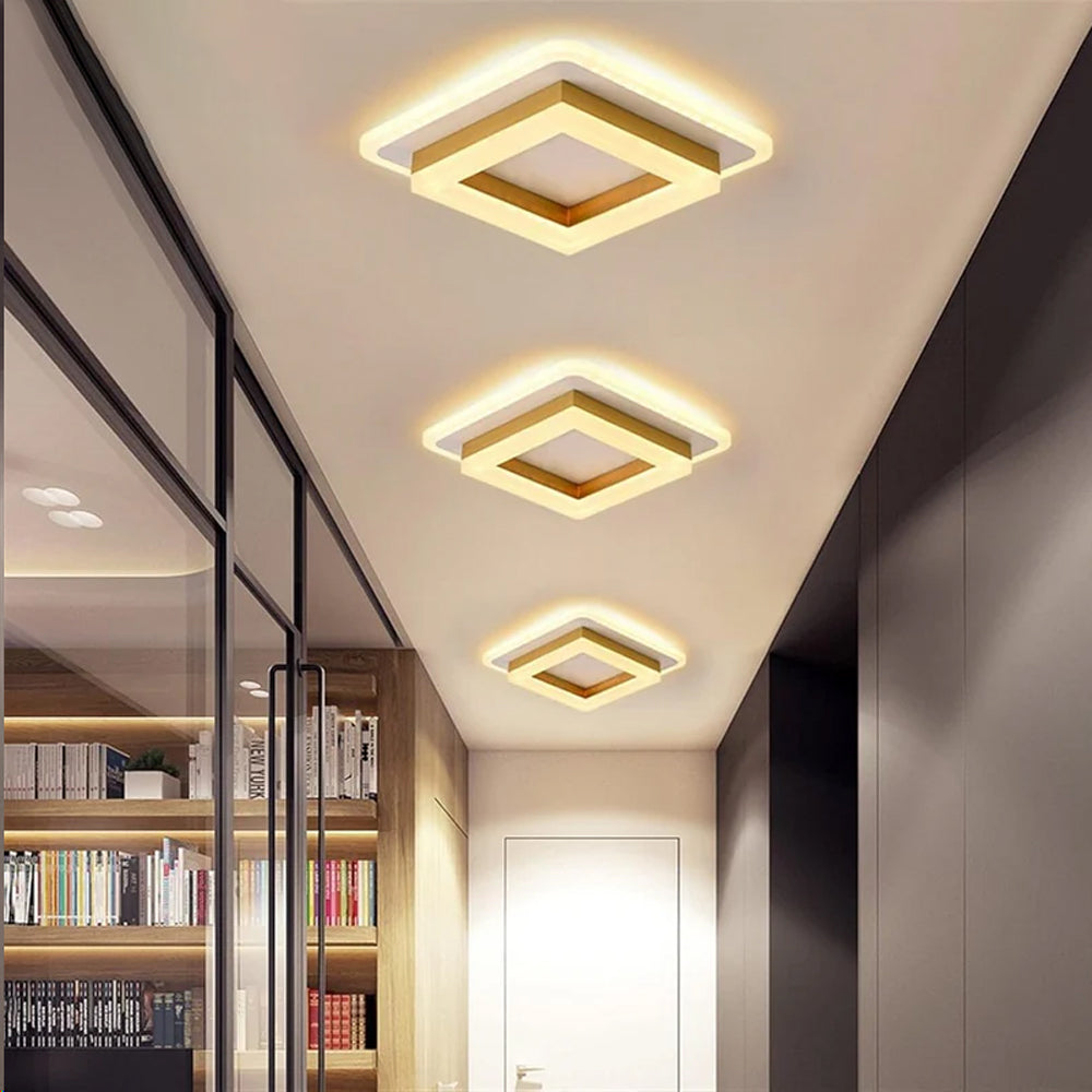 Modern fyrkantig LED taklampa bild 2