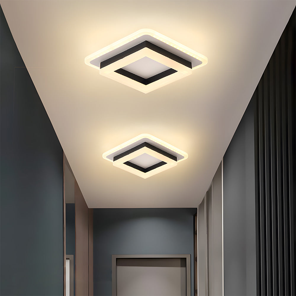 Modern fyrkantig LED taklampa bild 3