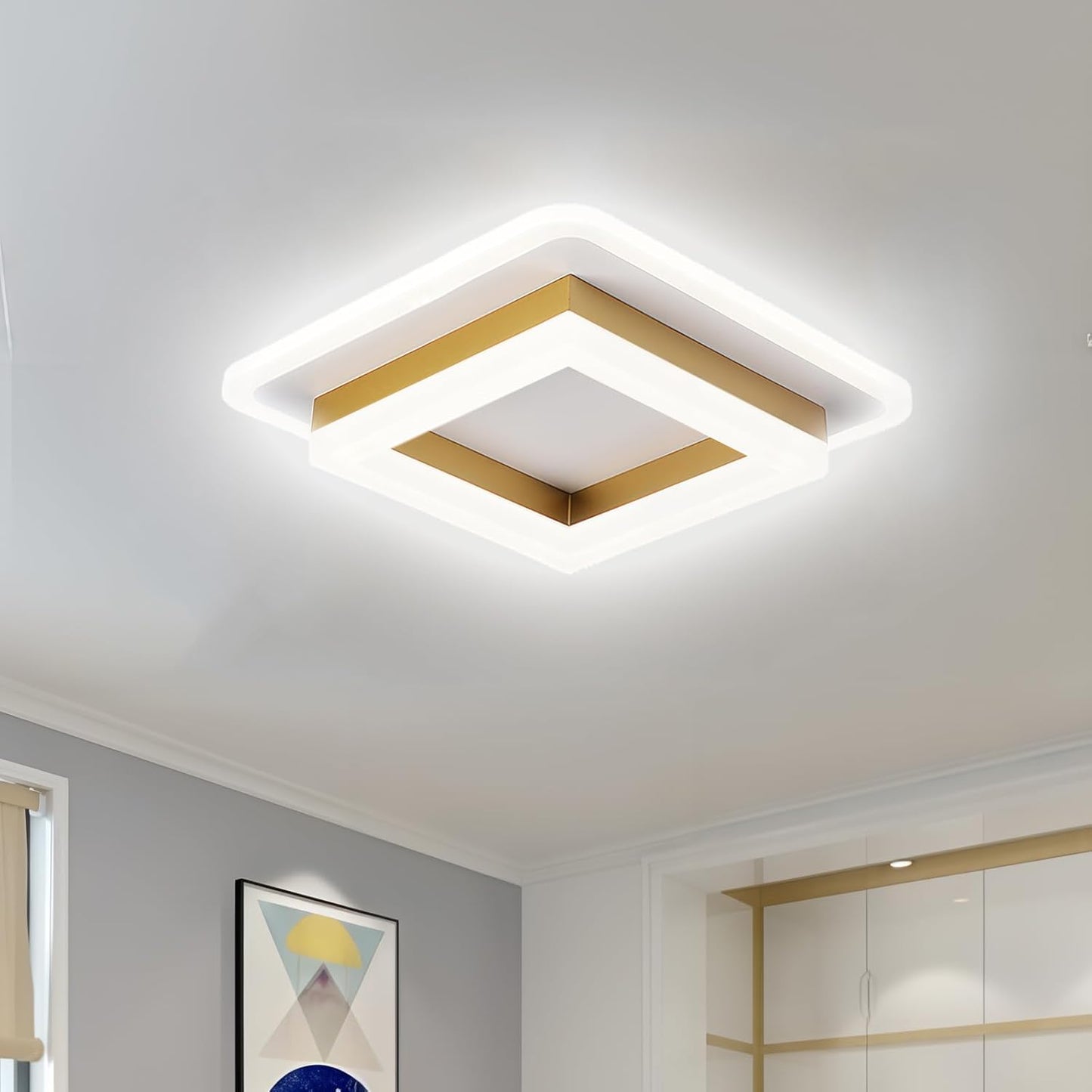 Modern fyrkantig LED taklampa bild 5