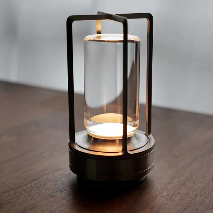 Skandinavisk trådlös uppladdningsbar stilren LED bordslampa bild 5