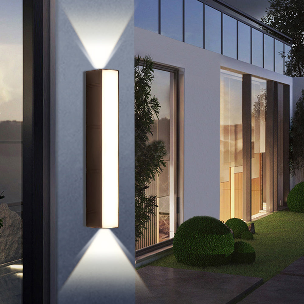 Minimalistisk LED-vävägglampa för utomhus med upp- och nedljus bild 11