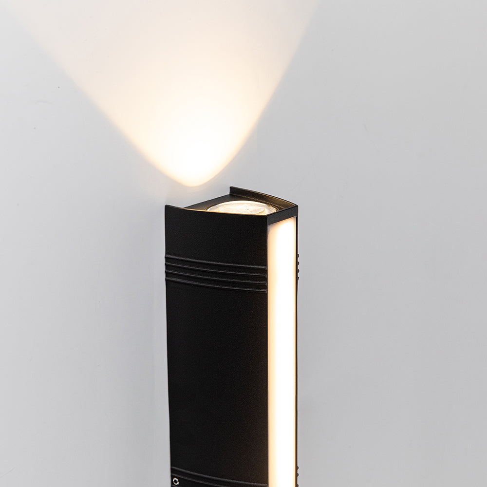Minimalistisk LED-vävägglampa för utomhus med upp- och nedljus bild 15