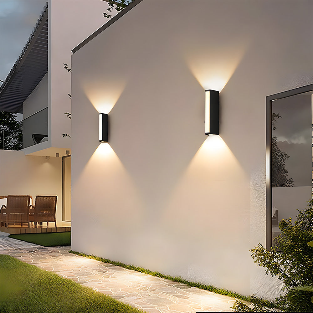 Minimalistisk LED-vävägglampa för utomhus med upp- och nedljus bild 3