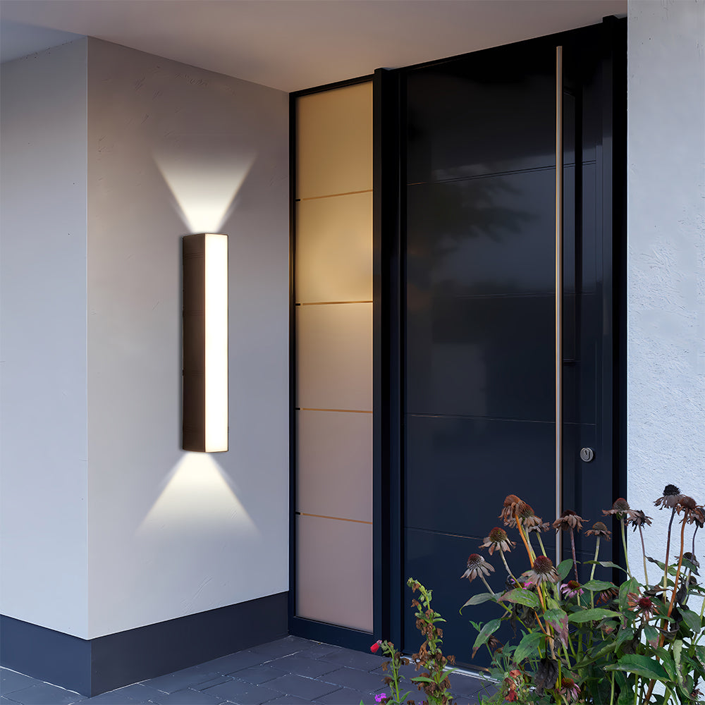 Minimalistisk LED-vävägglampa för utomhus med upp- och nedljus bild 6