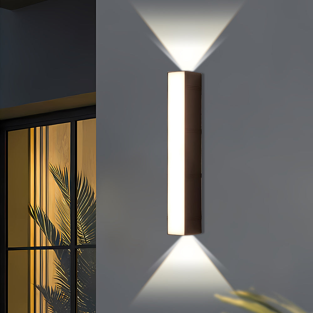 Minimalistisk LED-vävägglampa för utomhus med upp- och nedljus bild 7
