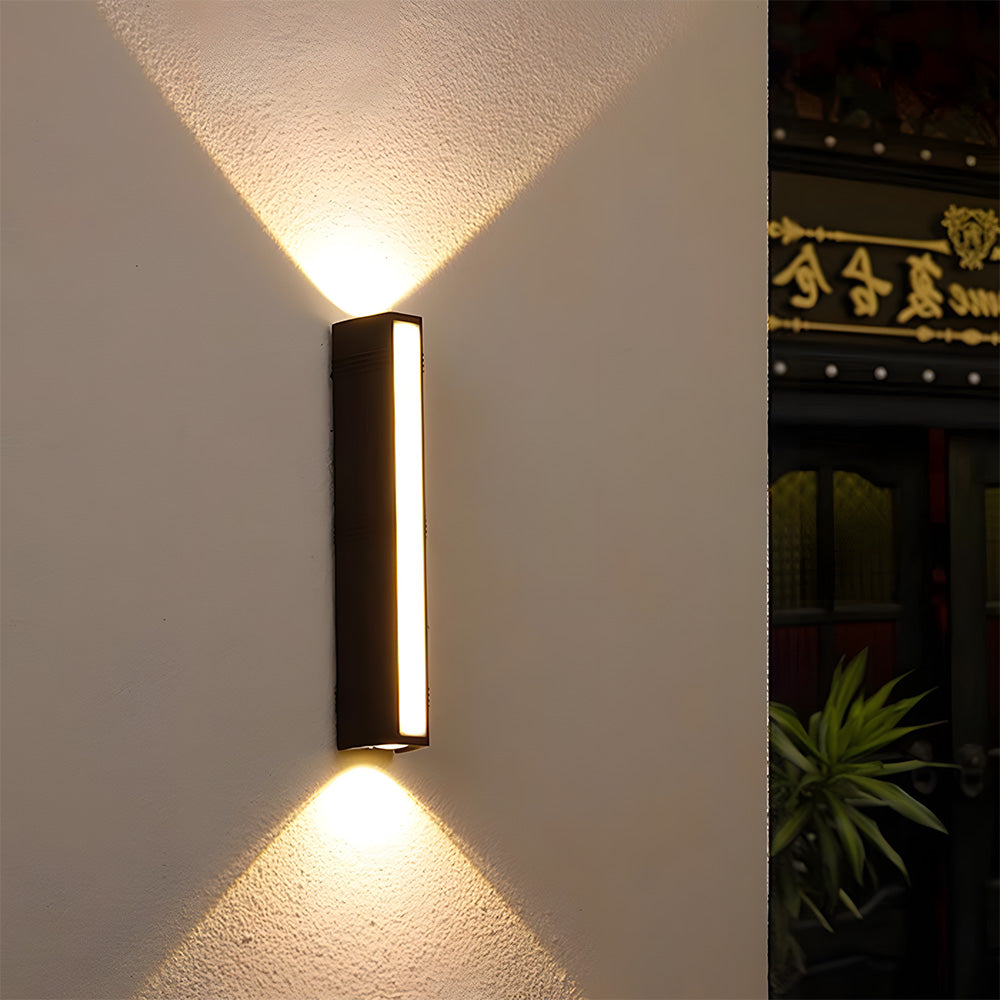 Minimalistisk LED-vävägglampa för utomhus med upp- och nedljus bild 8