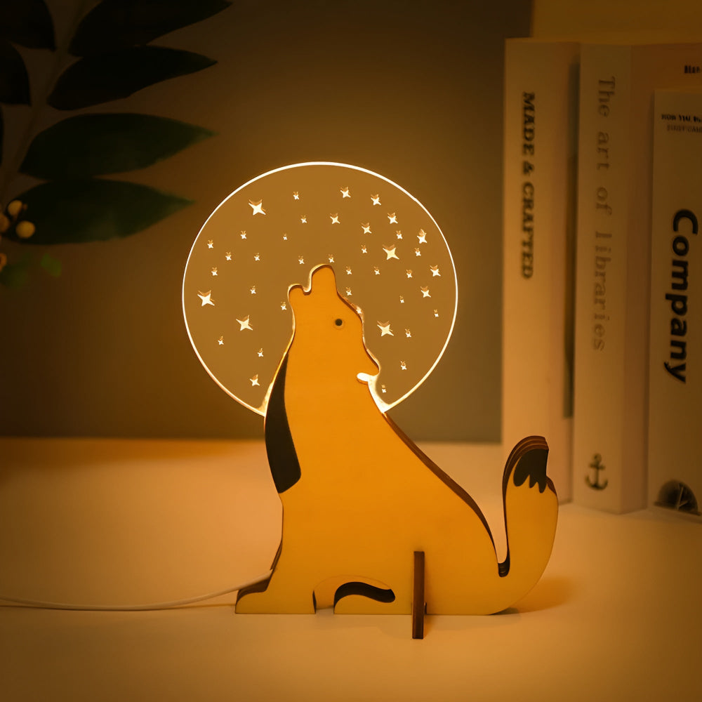 Minimalistisk bordslampa med LED-nattljus bild 4