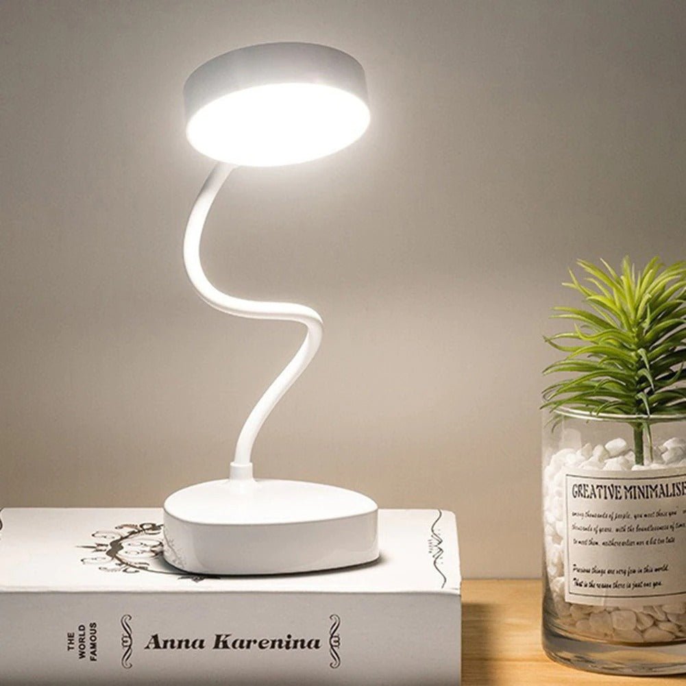 Minimalistisk portabel touch-Controlled skrivbordslampa med flexibel nacke bild 1