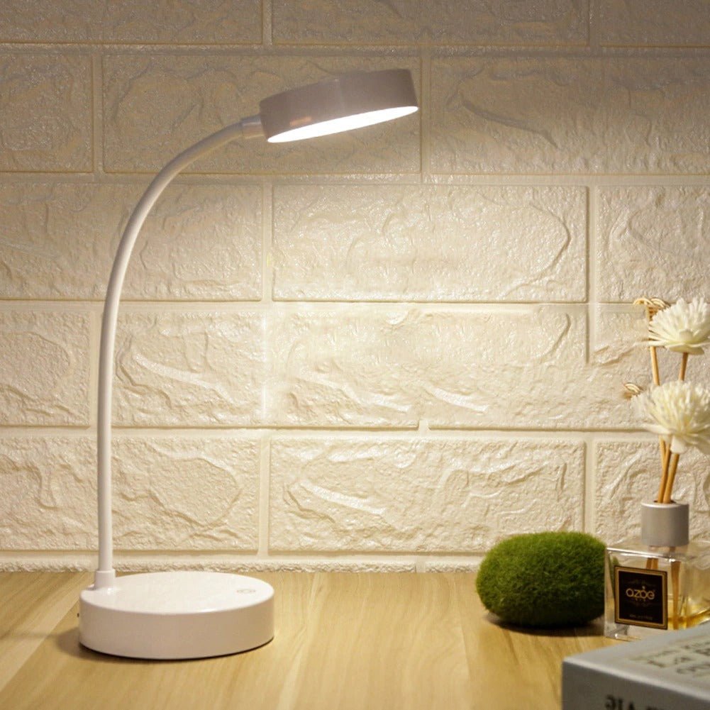 Minimalistisk portabel touch-Controlled skrivbordslampa med flexibel nacke bild 3