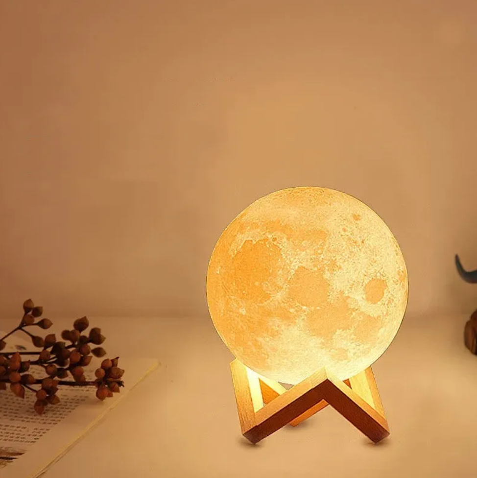 Japandi måne bordslampa bild 7