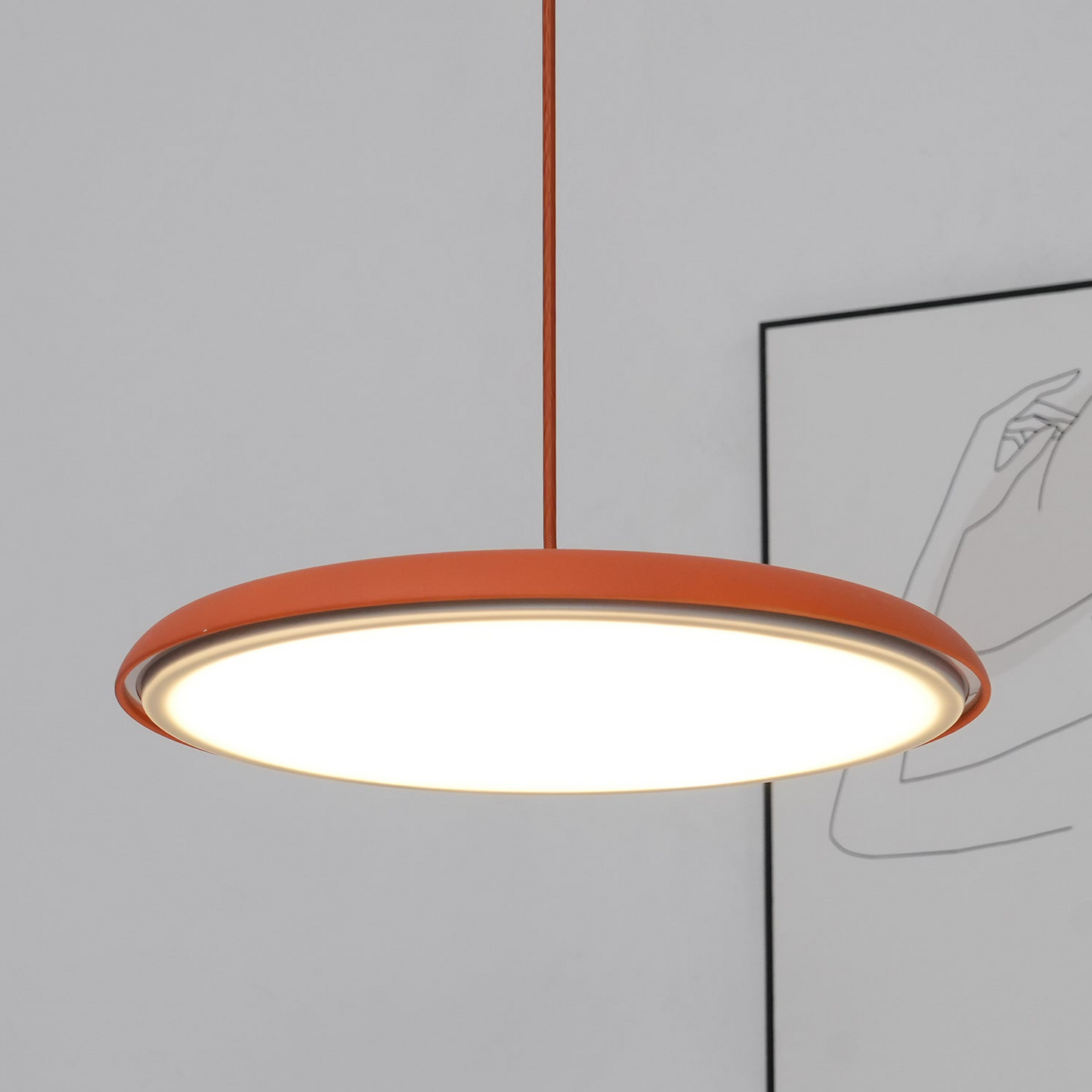 Marin transitionell stil justerbar pendellampa bild 10