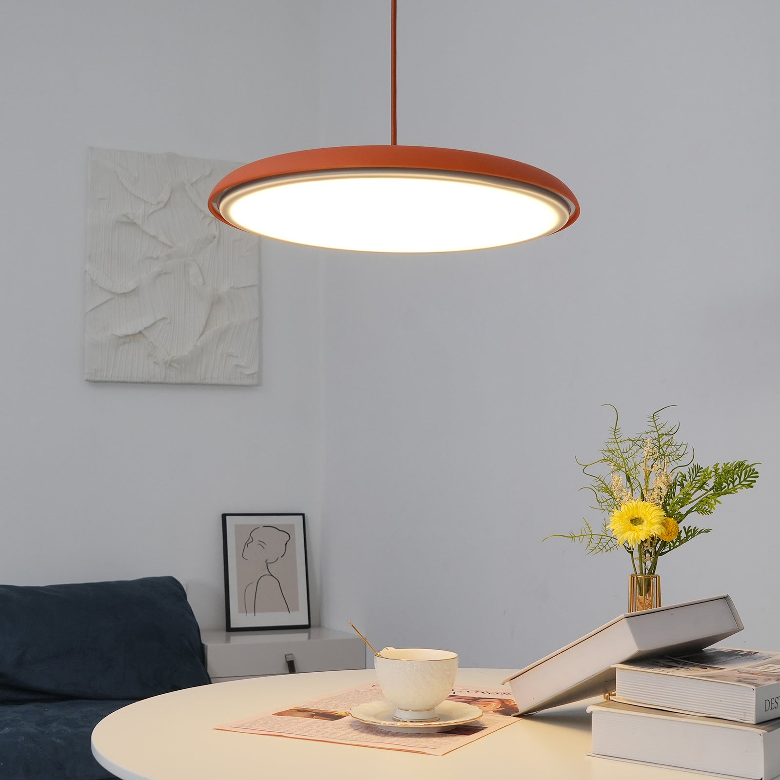 Marin transitionell stil justerbar pendellampa bild 7
