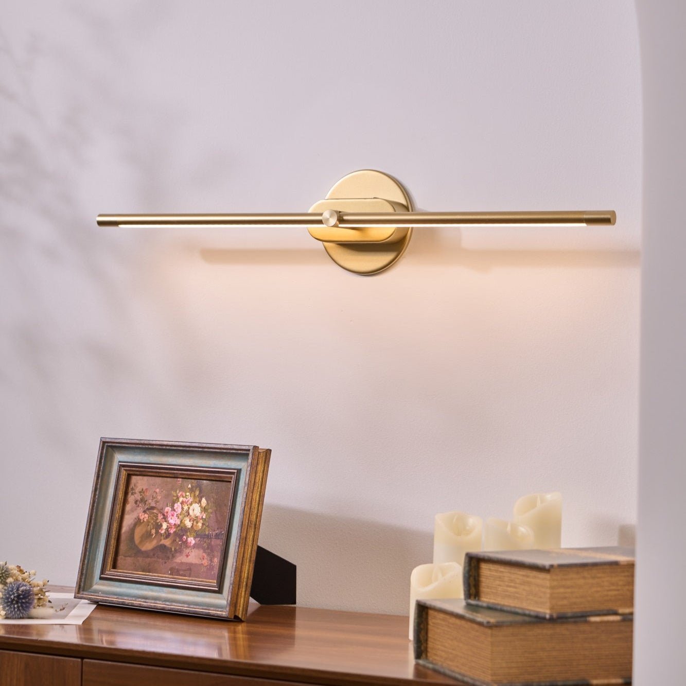 Minimalistisk linjär LED vävägglampa bild 7