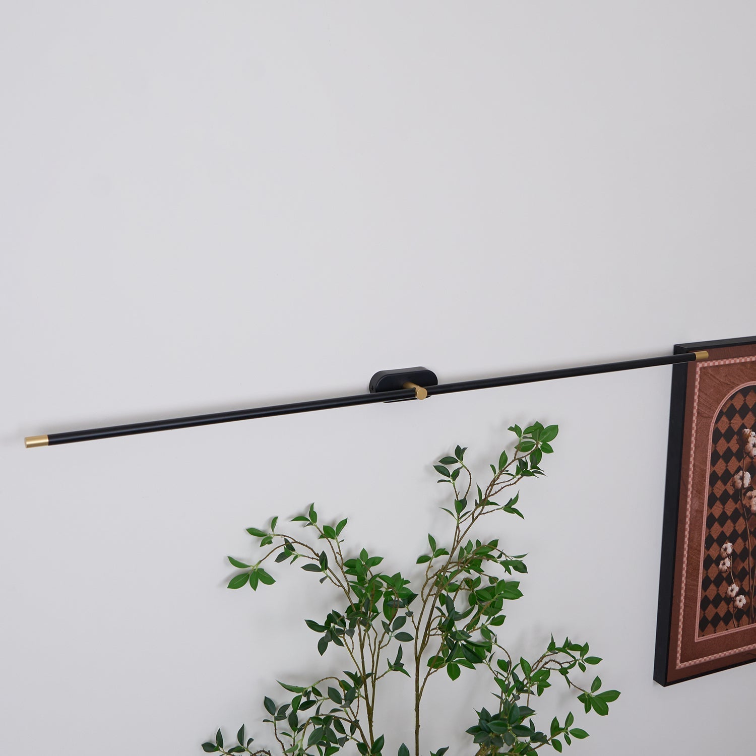 Minimalistisk linjär LED vävägglampa bild 12