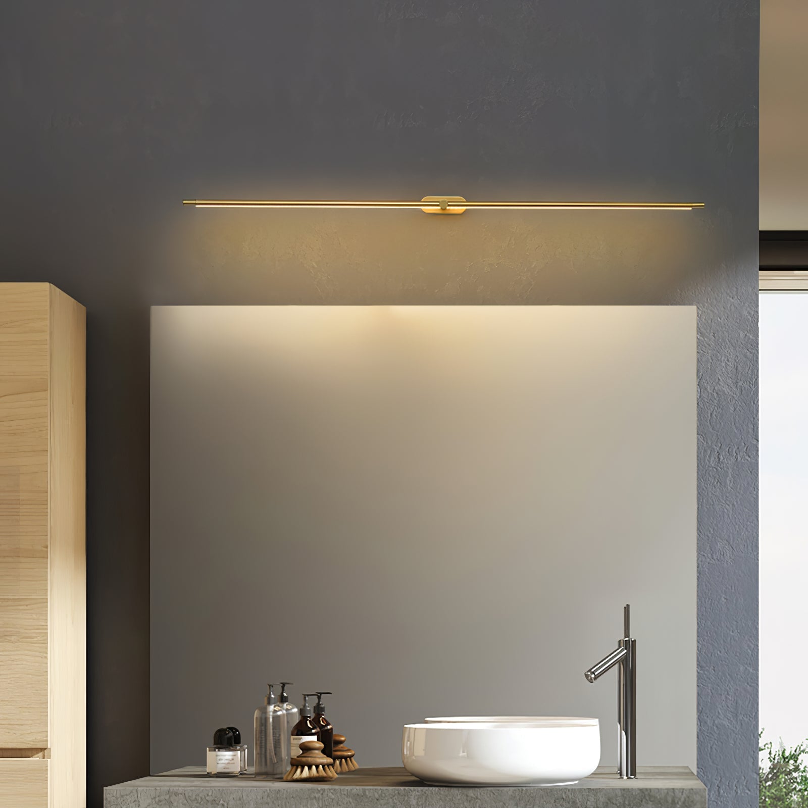 Minimalistisk linjär LED vävägglampa bild 6
