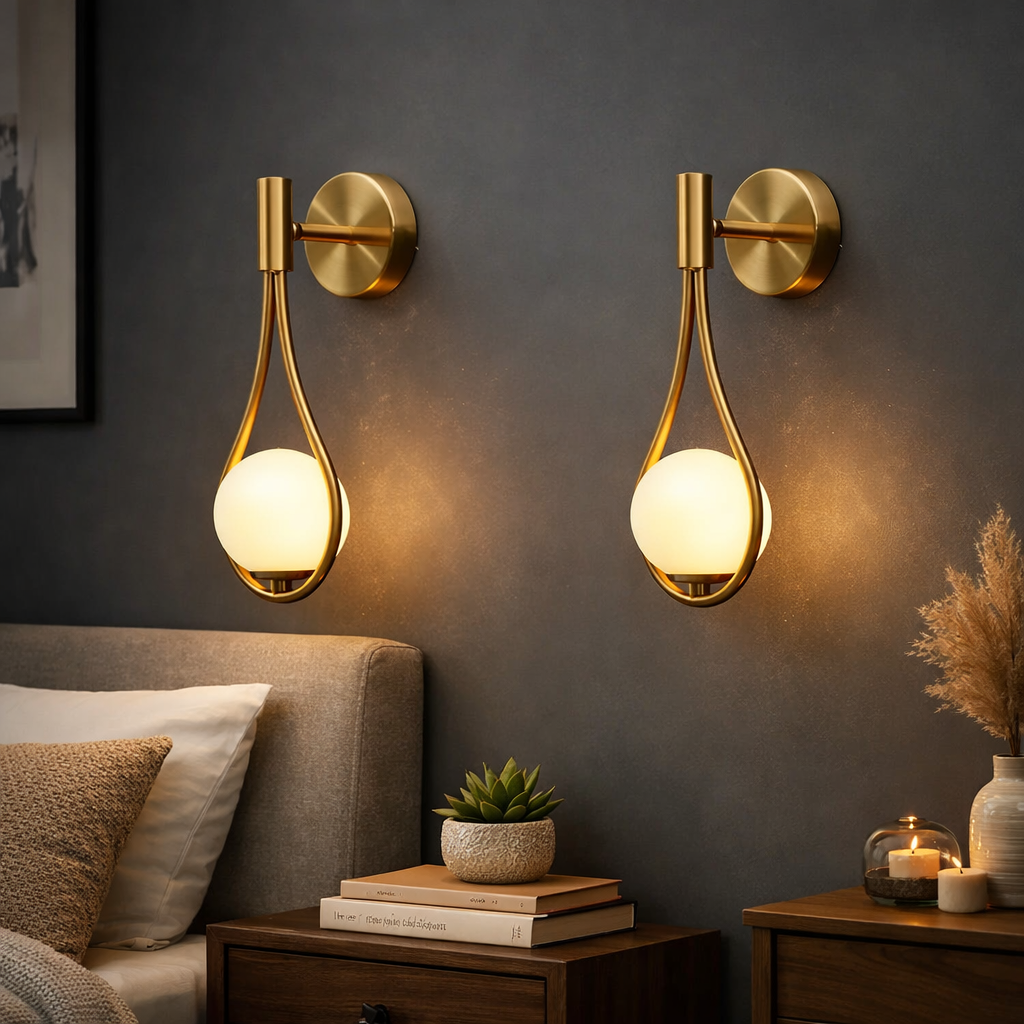 Modern nordisk vägglampa