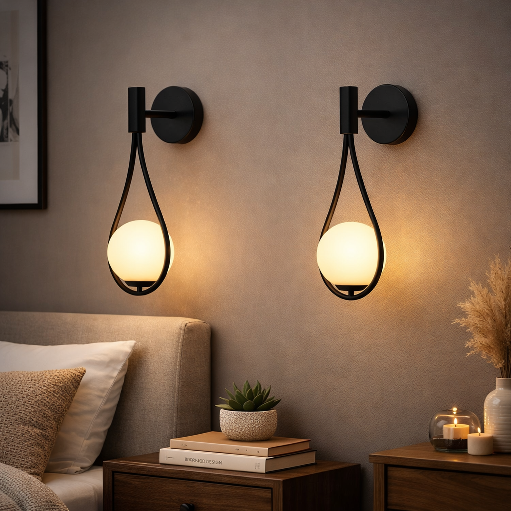 Modern nordisk vägglampa