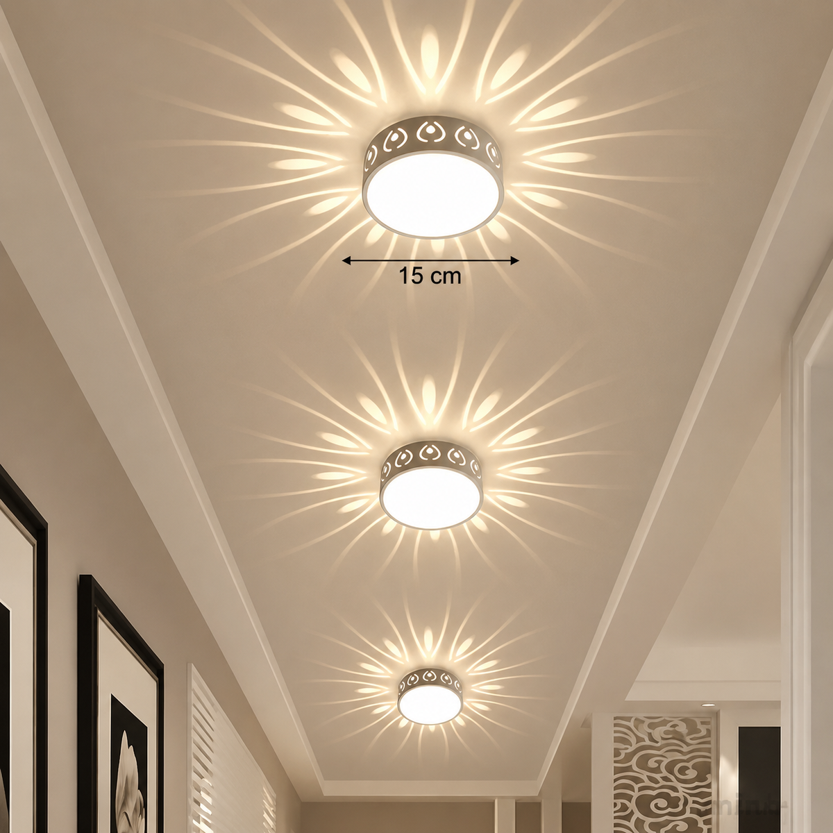 Moderne energibesparende LED-loftlampe