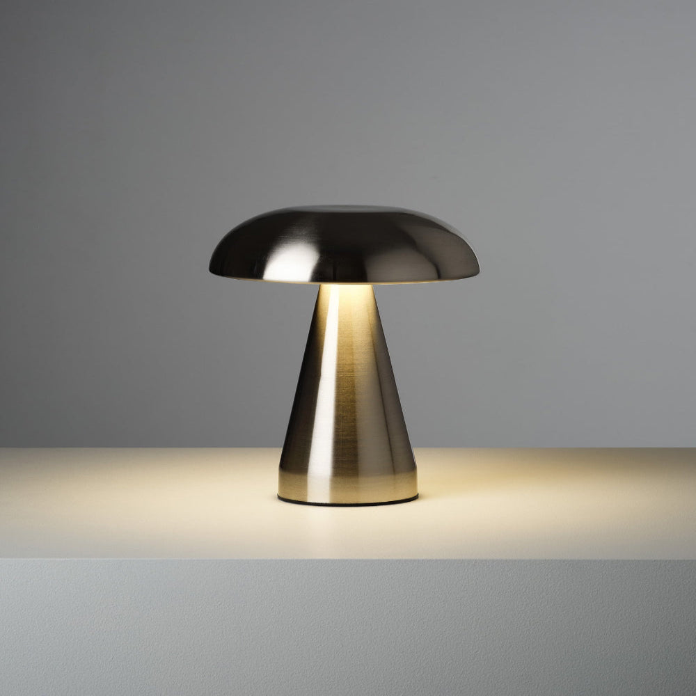 Transitionell modern sladdlös svampformad lampa bild 4