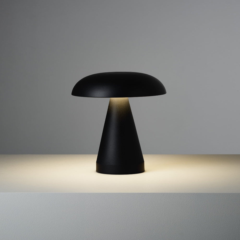 Transitionell modern sladdlös svampformad lampa bild 5