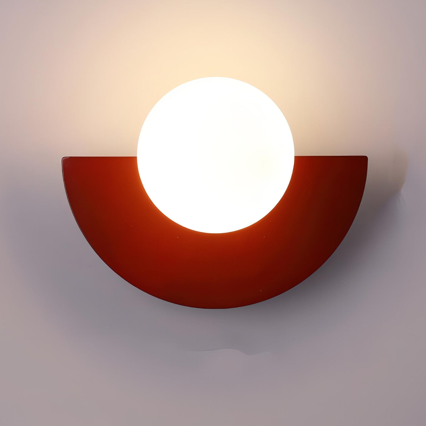 LED-vävägglampa i halvcirkelform, mid-century stil bild 6