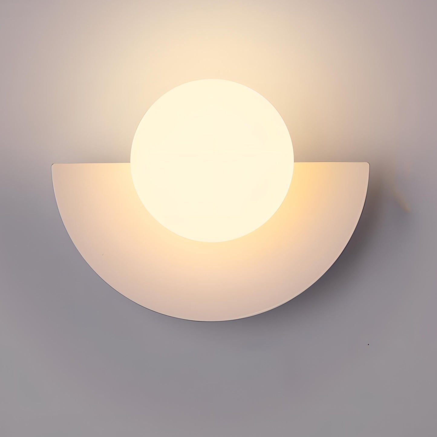 LED-vävägglampa i halvcirkelform, mid-century stil bild 7