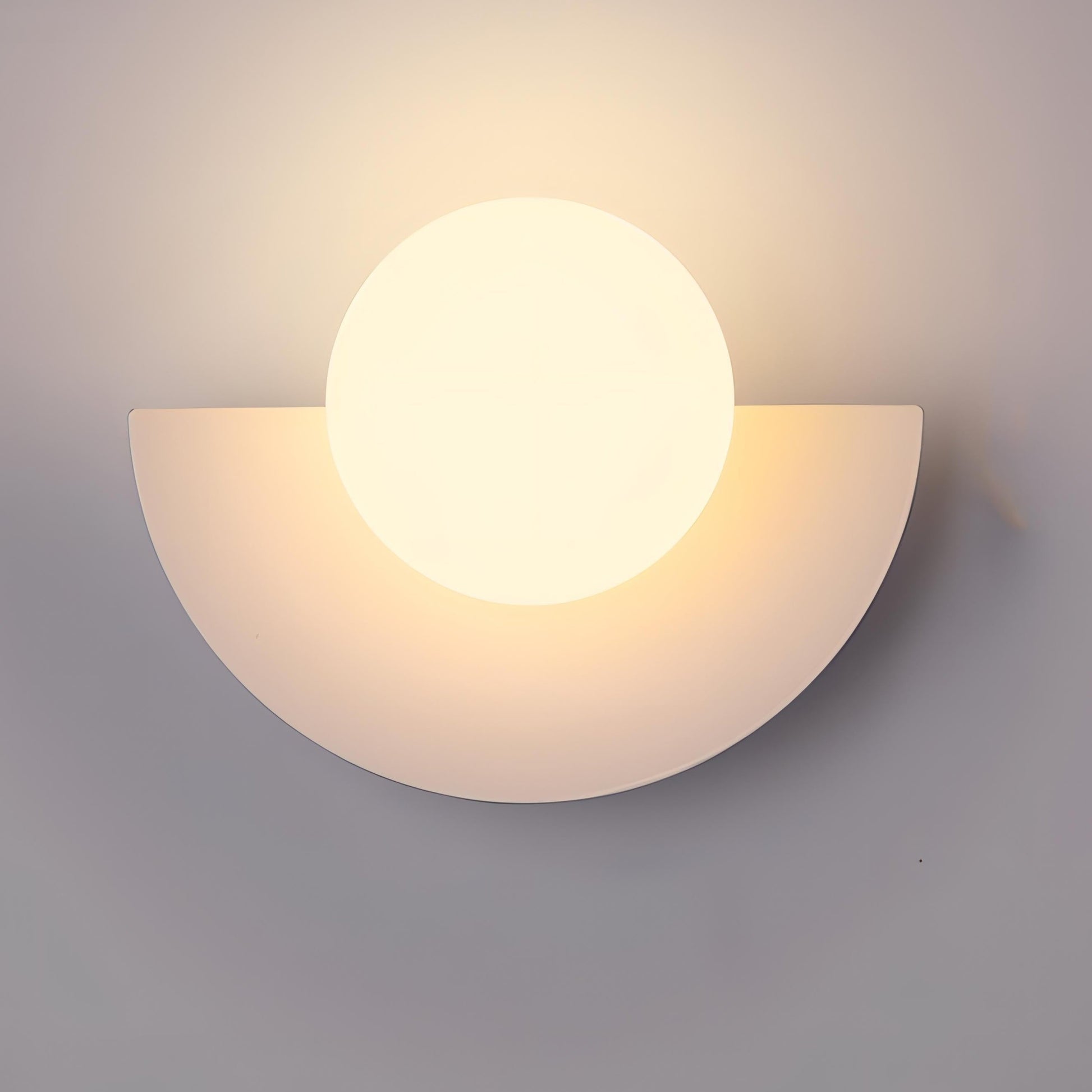 LED-vävägglampa i halvcirkelform, mid-century stil bild 7