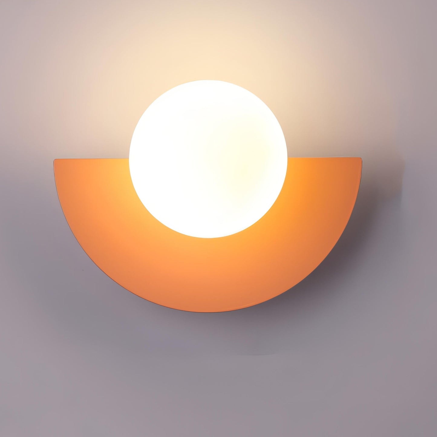 LED-vävägglampa i halvcirkelform, mid-century stil bild 9