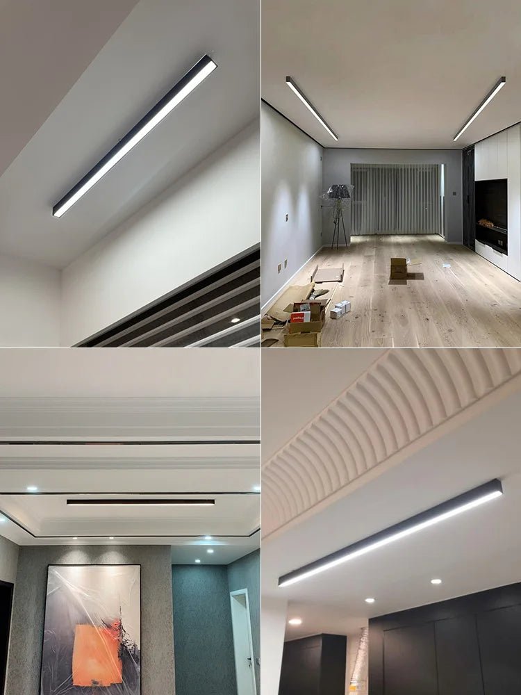 Minimalistisk modern linjär LED taklampa bild 6