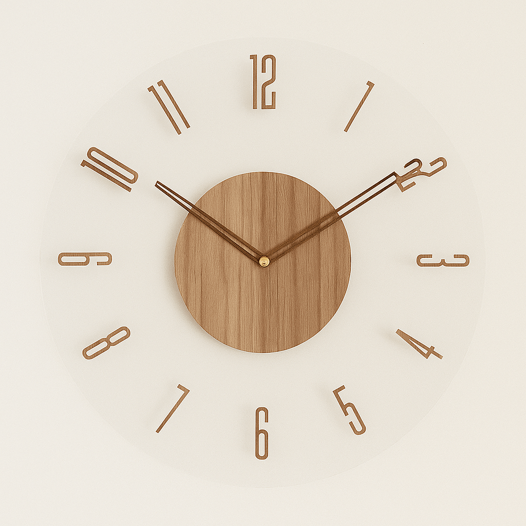 Minimalistisk nordisk Creative väggklocka bild 2