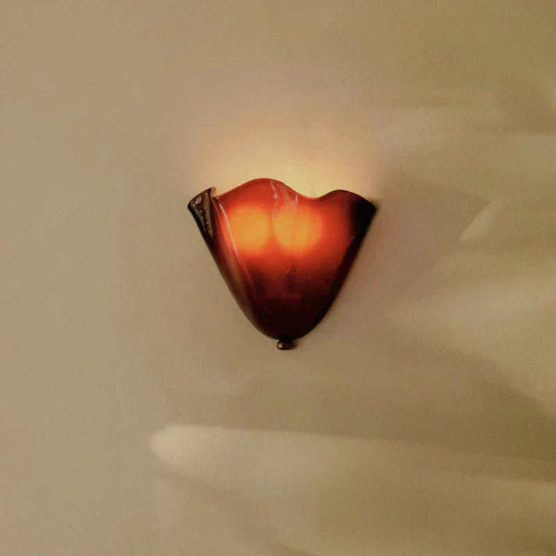 Art Deco LED-vävägglampa med vintagekänsla och snäckinspirerad form bild 3