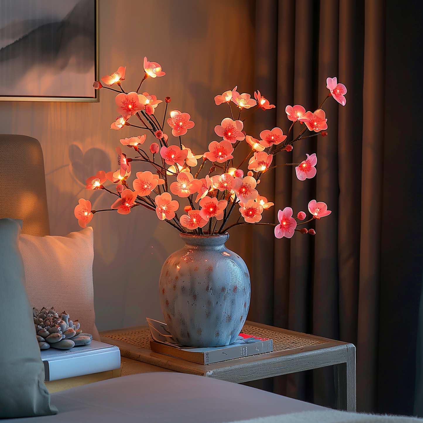 Minimalistisk LED-bordslampa med grenform bild 3