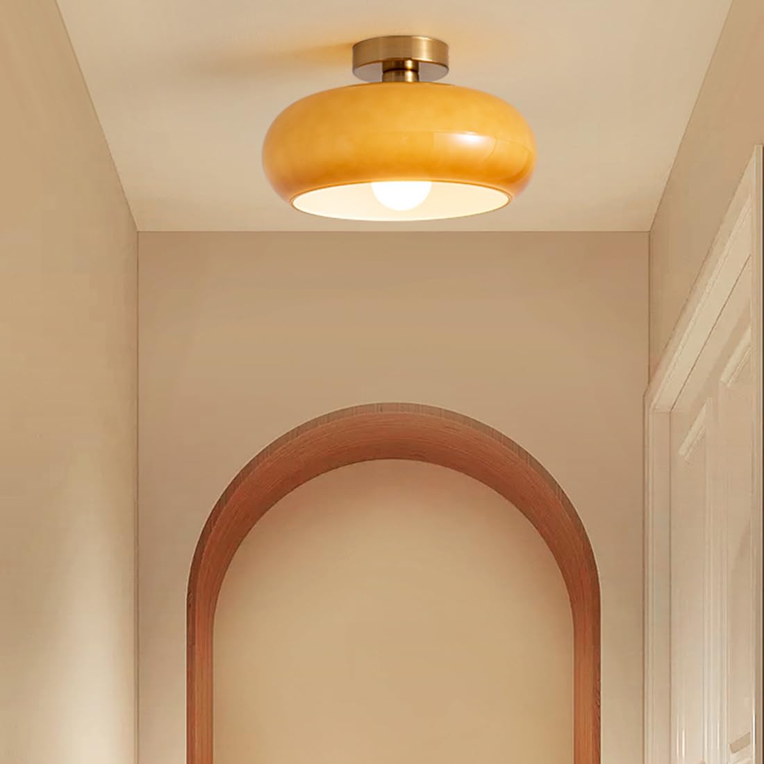 Art Deco modern rund taklampa bild 11