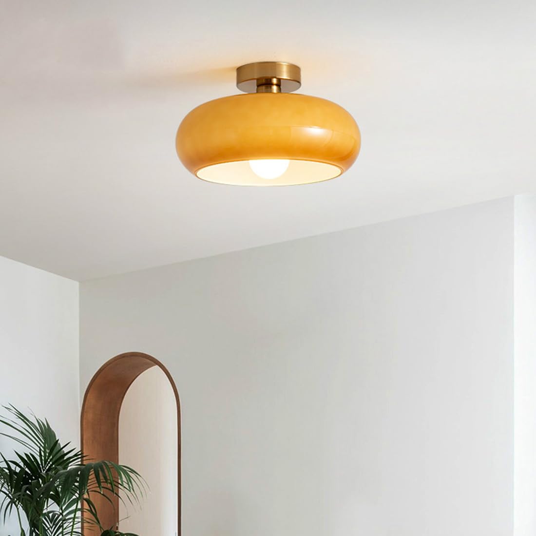 Art Deco modern rund taklampa bild 14