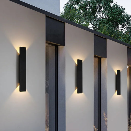 Minimalistisk modern LED-vävägglampa för utomhus bild 1