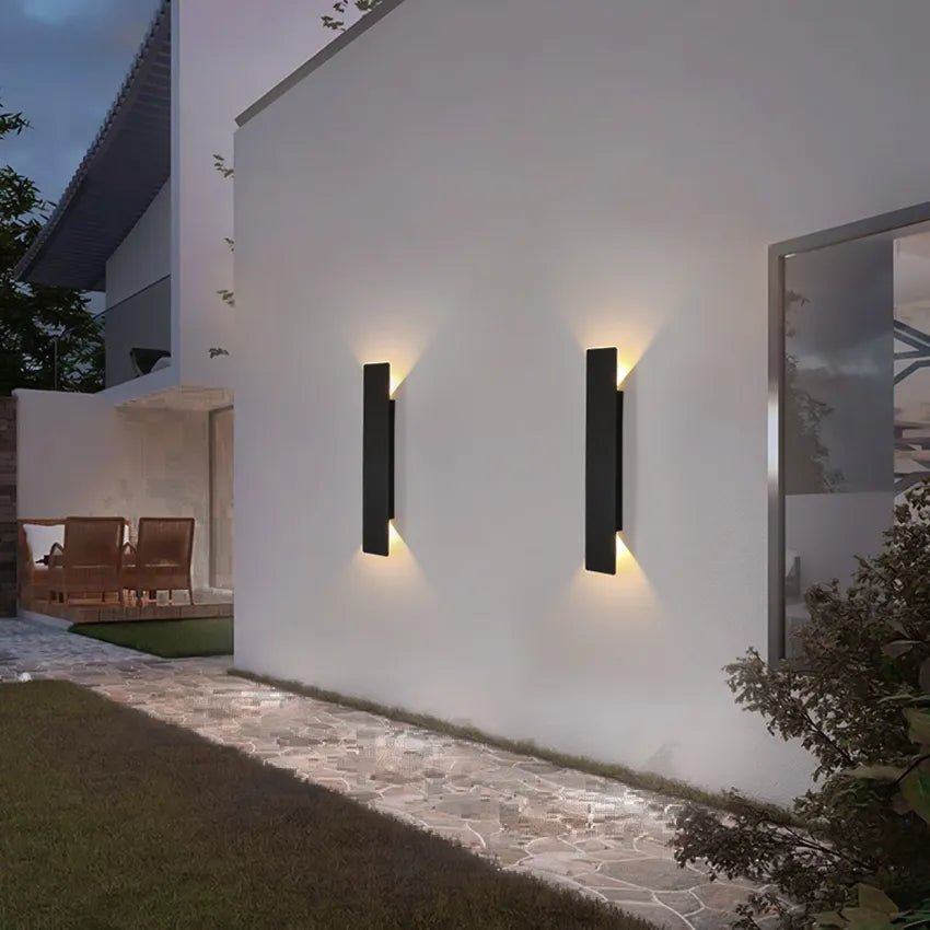 Minimalistisk modern LED-vävägglampa för utomhus bild 2