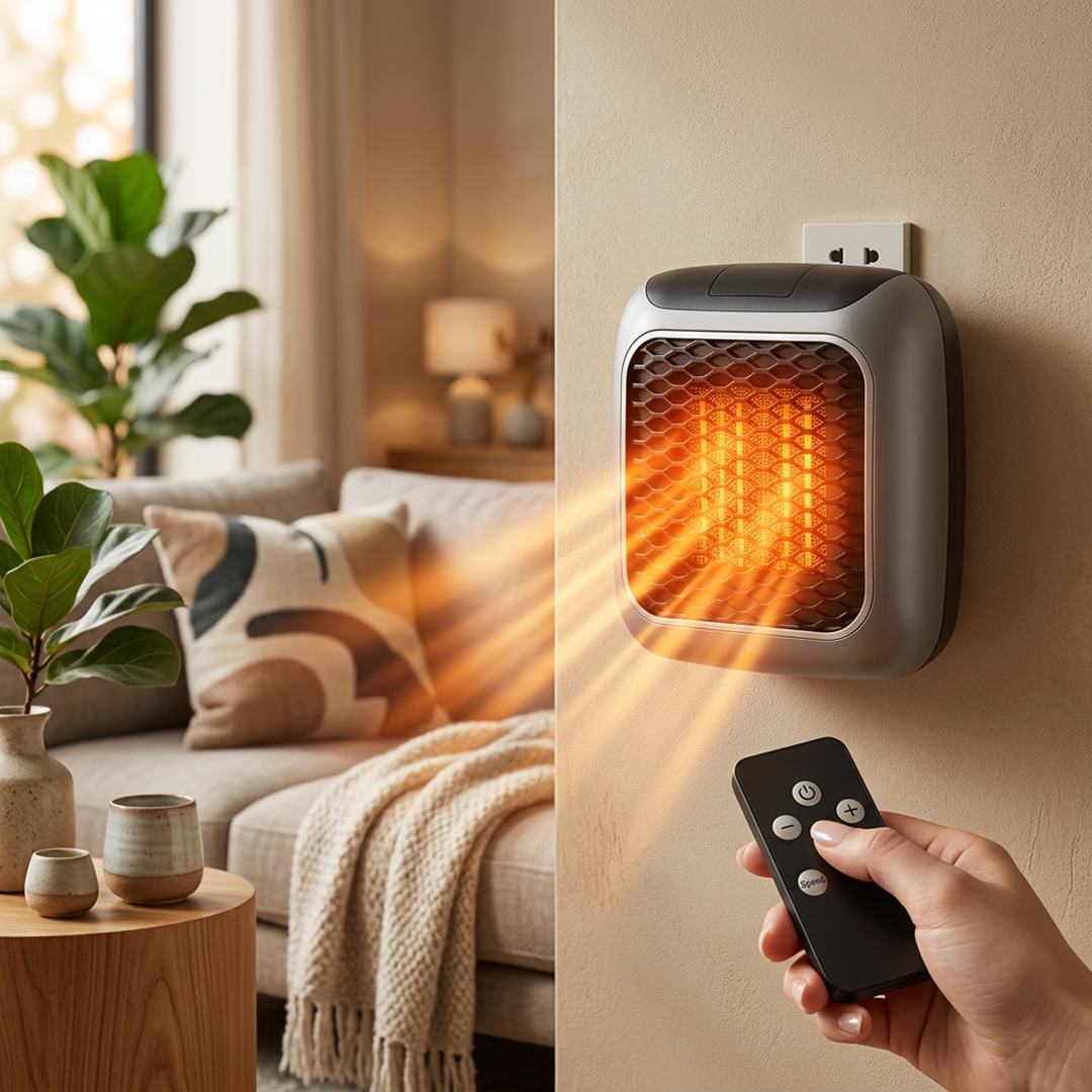 Portabel värmare – Plug-In Vägghängd Värmare