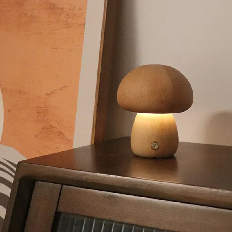 Minimalistisk svampformad bordslampa med touch bild 5