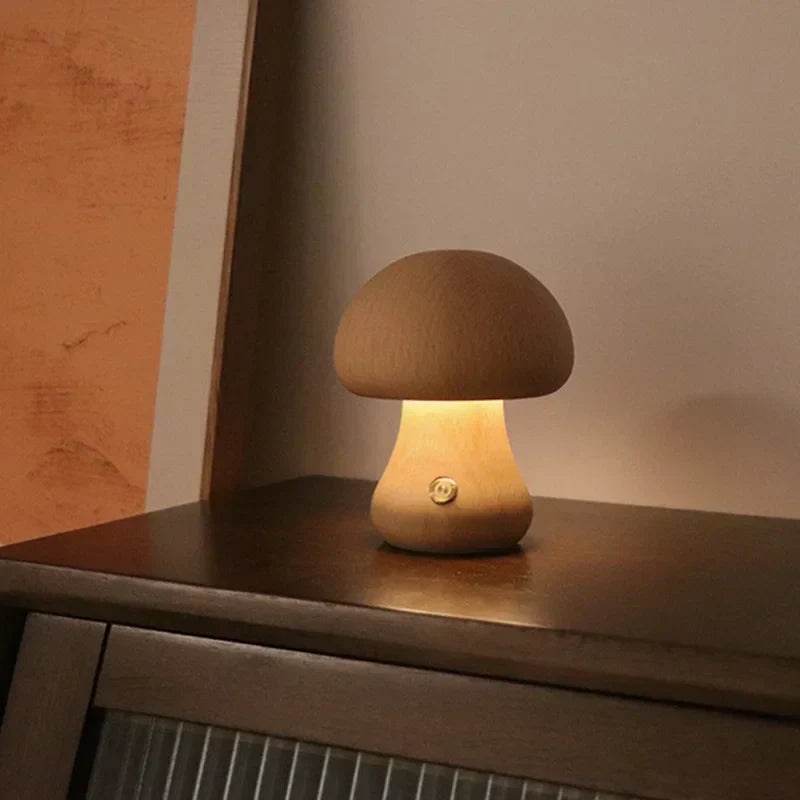 Minimalistisk svampformad bordslampa med touch bild 7