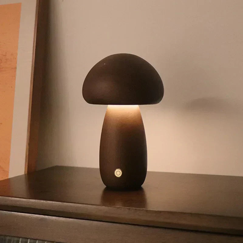 Minimalistisk svampformad bordslampa med touch bild 10