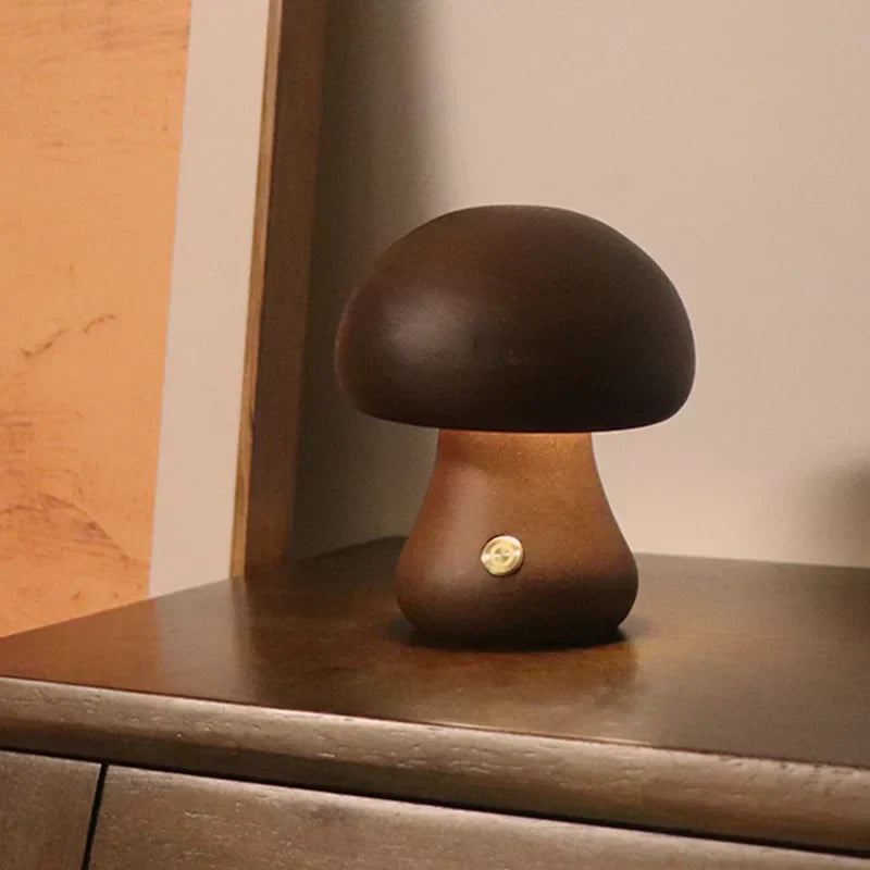 Minimalistisk svampformad bordslampa med touch bild 8