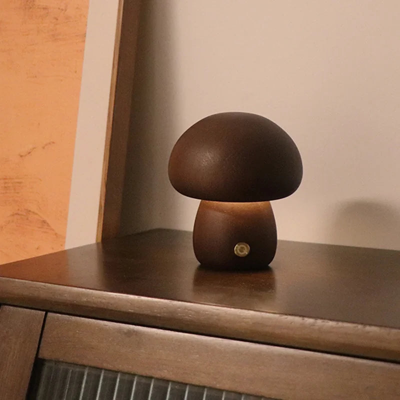 Minimalistisk svampformad bordslampa med touch bild 6