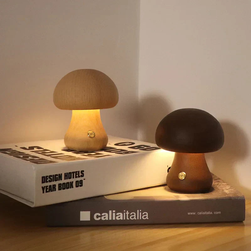 Minimalistisk svampformad bordslampa med touch bild 2
