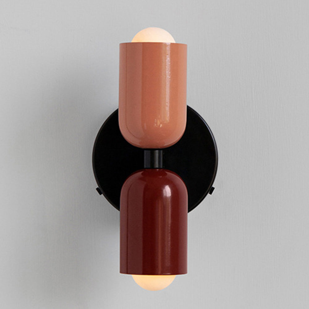Modern nordisk dubbel vävägglampa bild 19