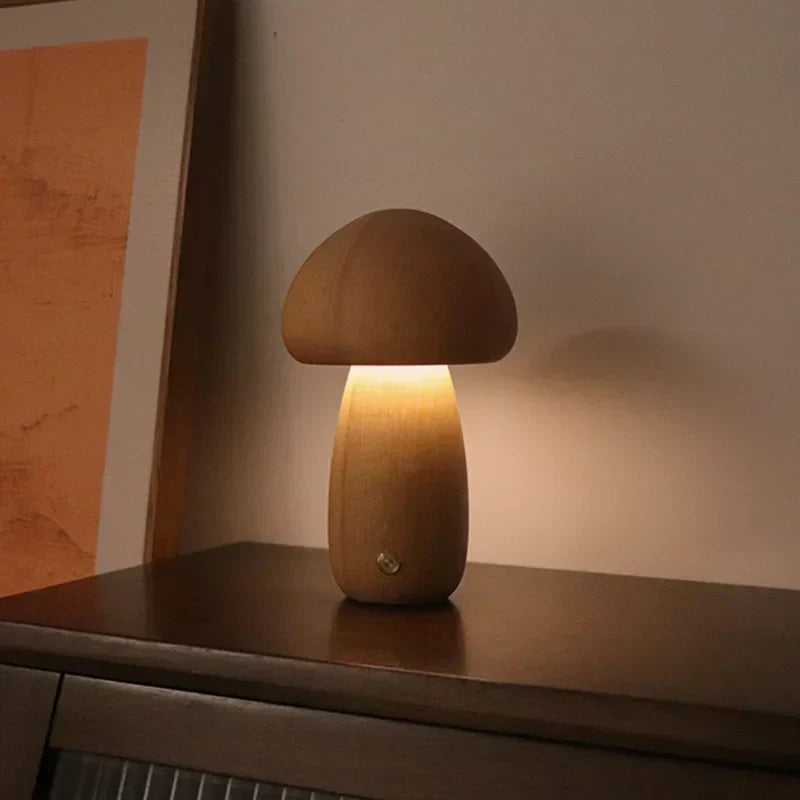 Minimalistisk svampformad bordslampa med touch bild 9