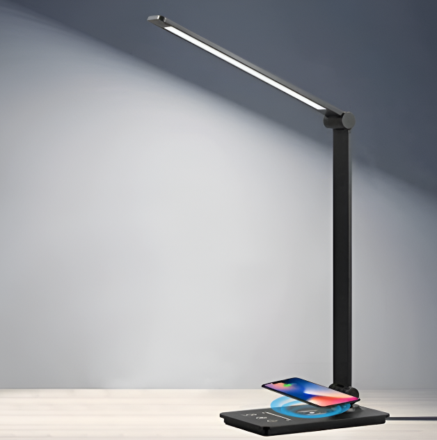 Svart LED skrivbordslampa med touch Control bild 1