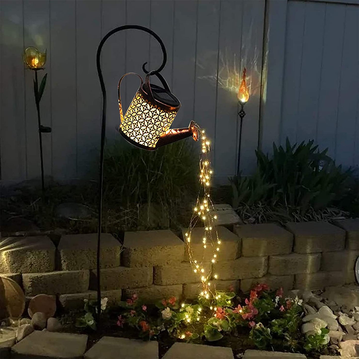 Marockansk LED solcellslagringen trädgårdslampa bild 1
