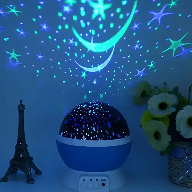 360° roterande Galaxy projektor med 3D natt lampa bild 2