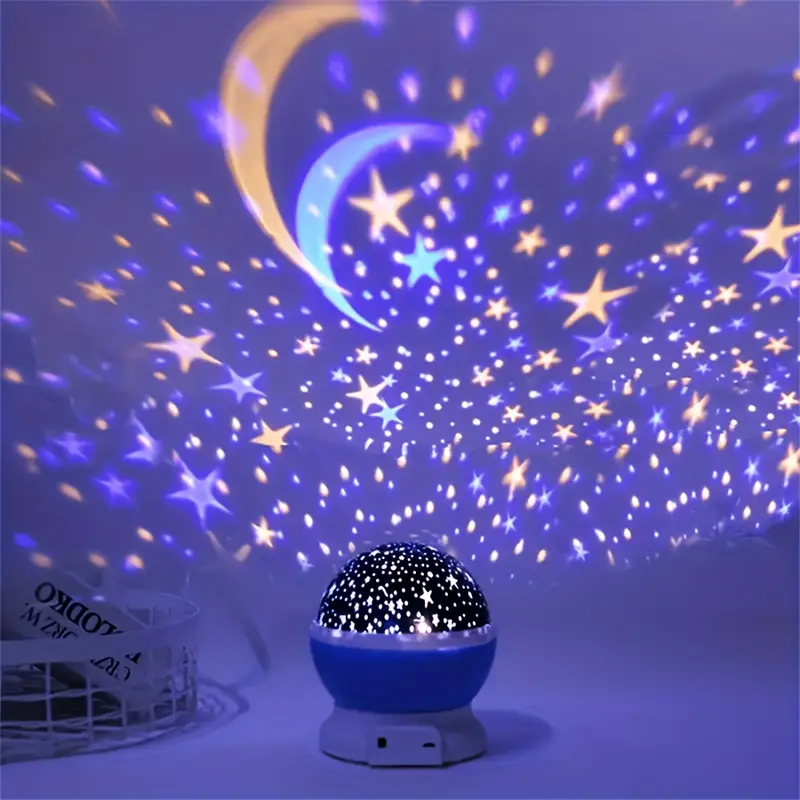 360° roterande Galaxy projektor med 3D natt lampa bild 4
